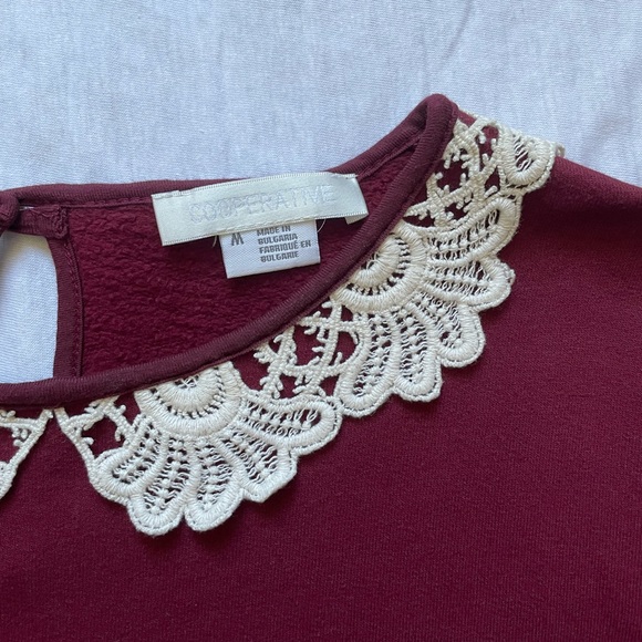 BOGO 🛍️ Urban Outfitters Preppy Fleece Lined Sweatshirt - Picture 3 of 6